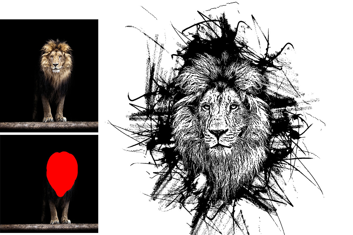 Vector Tracing Photoshop Action, an Action Add-On by MRI STUDIO (Photo 14 of 21)