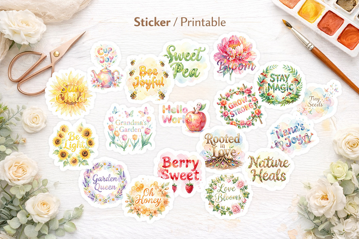Grandma Garden Sublimation PNG, an Illustration by Artnoy (Photo 7 of 8)