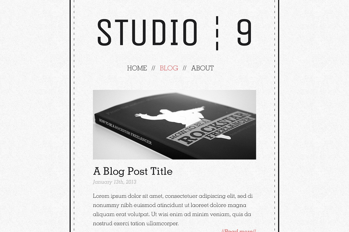 Studio 9 - a Creative Agency Portfol, a WordPress Template by PremiumCoding (Photo 3 of 4)