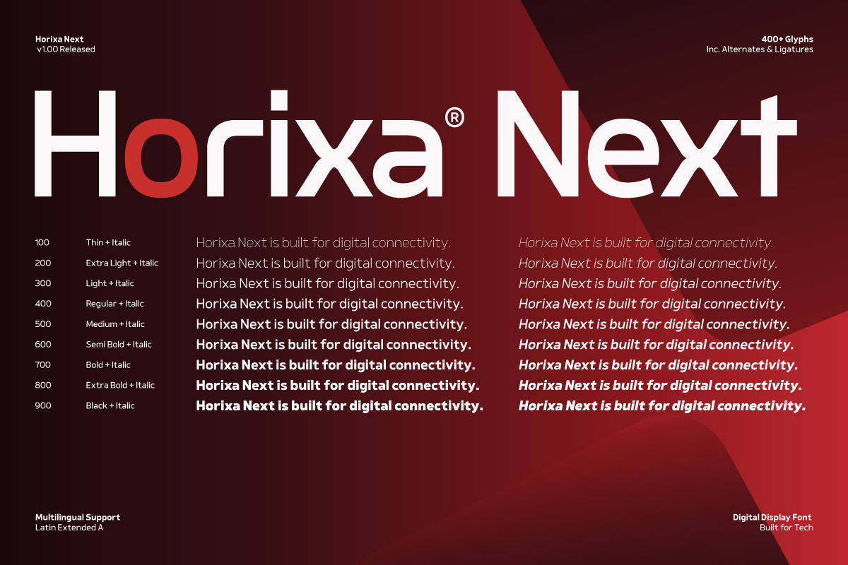Horixa Next Modern Connected Sans, a Sans Serif Font by productype1 (Photo 12 of 12)