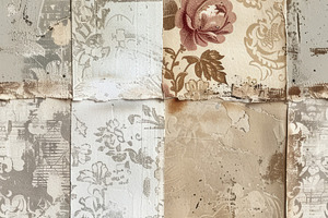 Rice Paper Tissue Collage pattern, a Background Photo by Virgo Studio