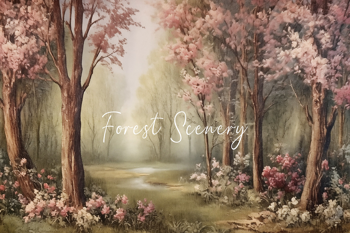 Tropical Plants Landscape Wallpaper, a Wallpaper Graphic by Muzi pear studio (Photo 1 of 12)