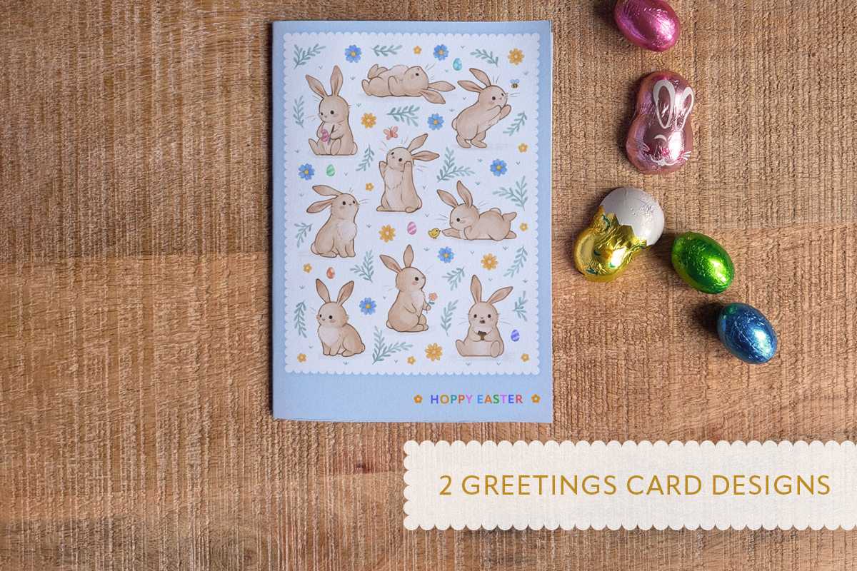 Hoppy Bunnies Easter Illustrations, an Animal Illustration by FalcoCreative (Photo 7 of 9)