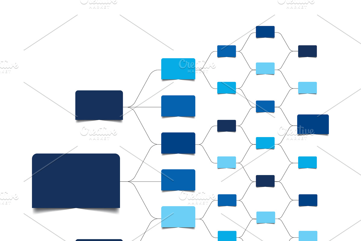 Infographics flowchart., a Work Illustration by VectorAN