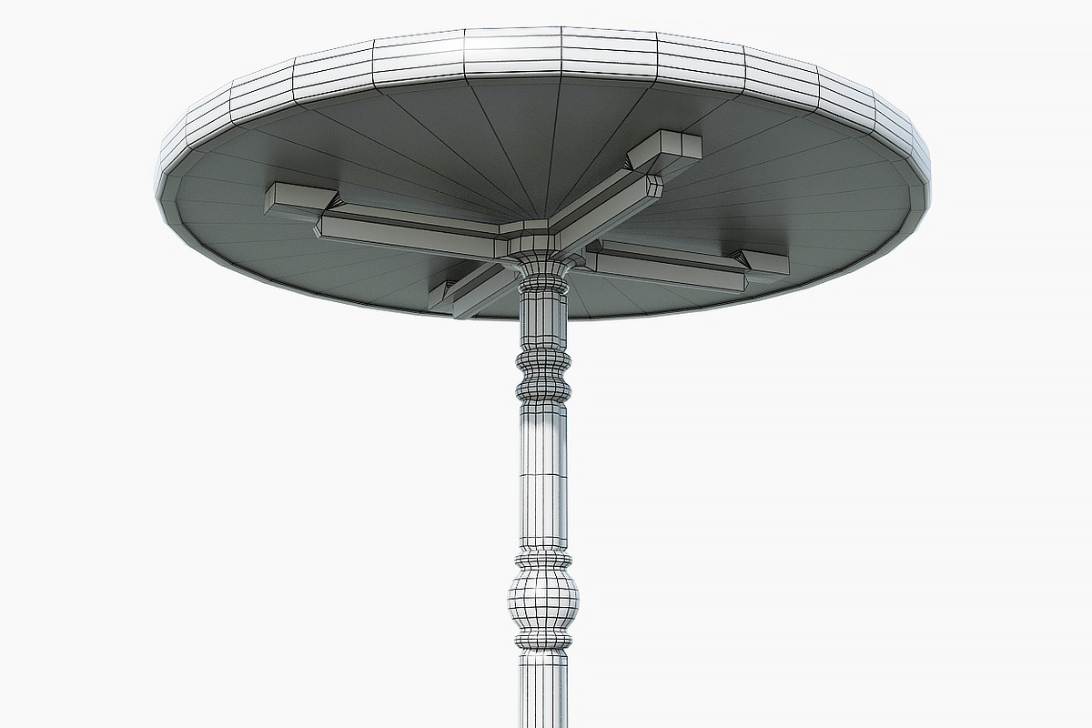 Round bistro table, a Furniture 3D Model by happy brush (Photo 10 of 12)