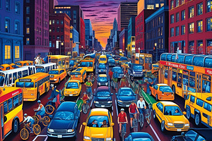 Transporation Traffic street, a Transportation Photo by ComfortQ