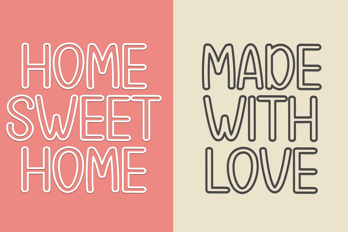 Summer Outline, a Sans Serif Font by FreshTypeINK (Photo 3 of 8)