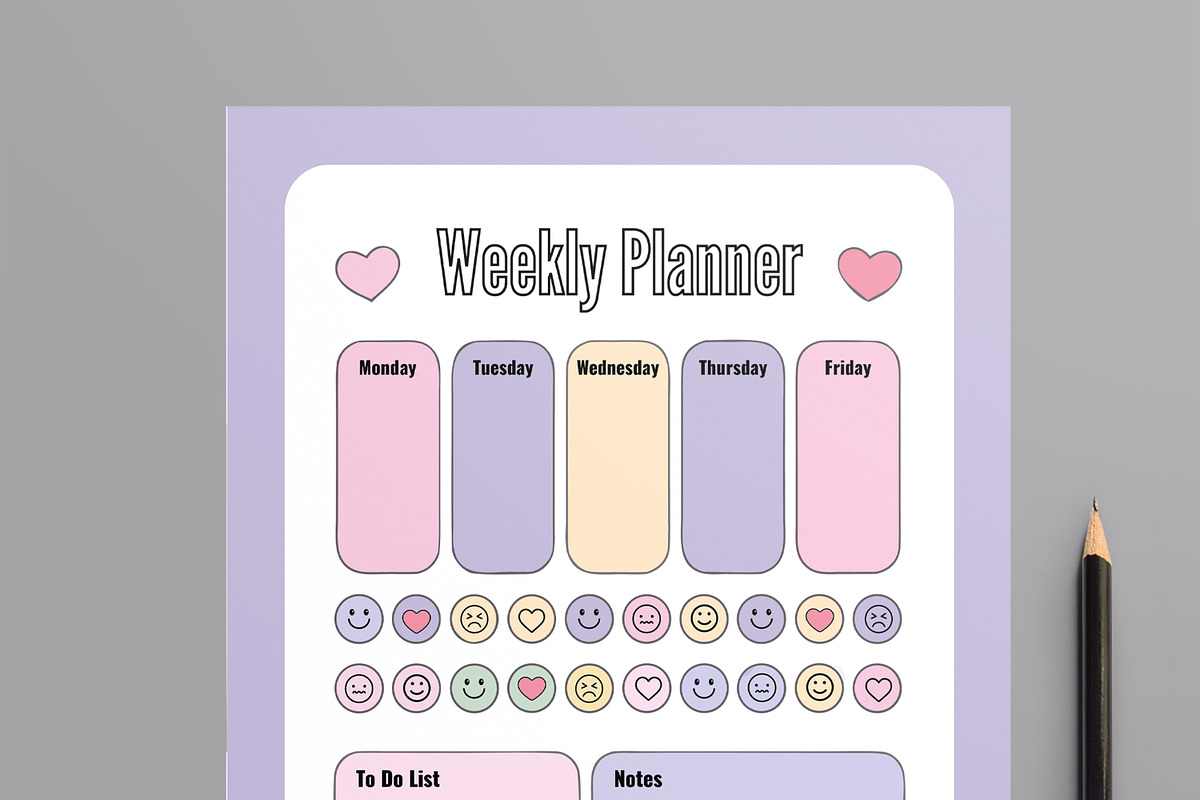 Creative Daily Weekly Planner Design preview 2