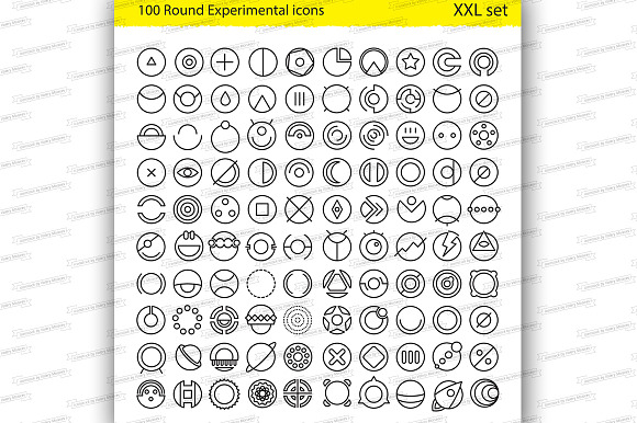 Linear Round Icons