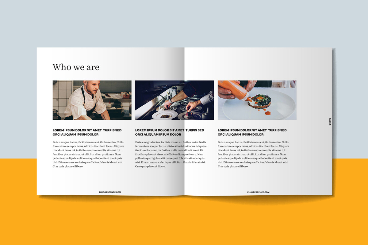Square Portfolio Brochure Template, a Brochure Template by RWstudio (Photo 3 of 8)