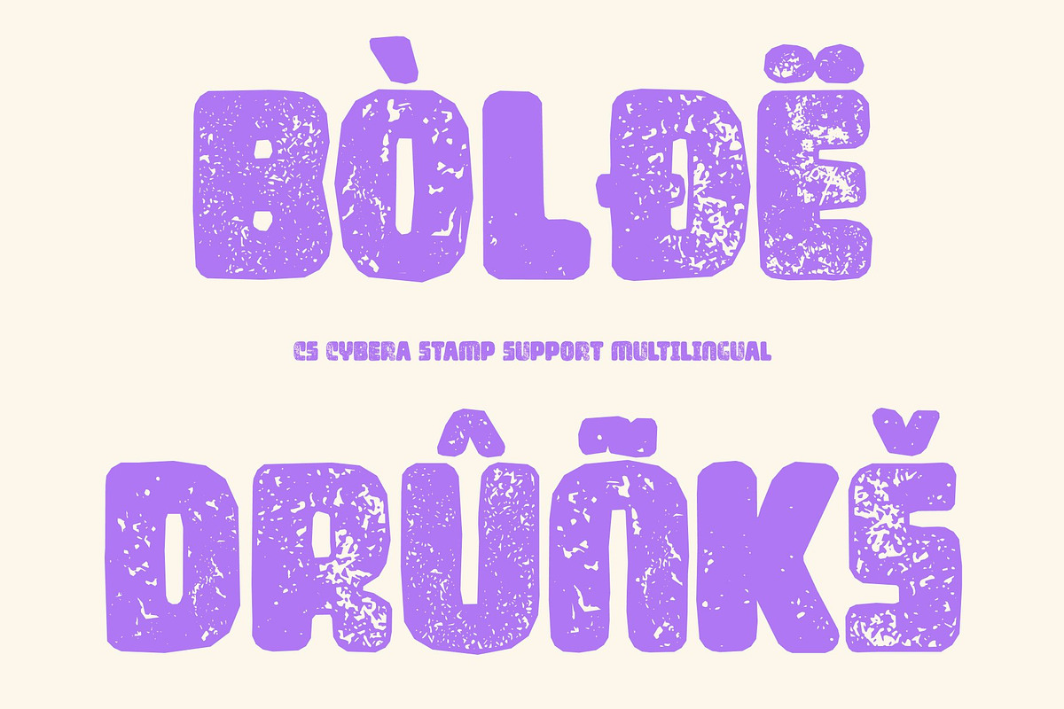 CS Cybera Stamp, a Sans Serif Font by Craft Supply Co. (Photo 7 of 8)