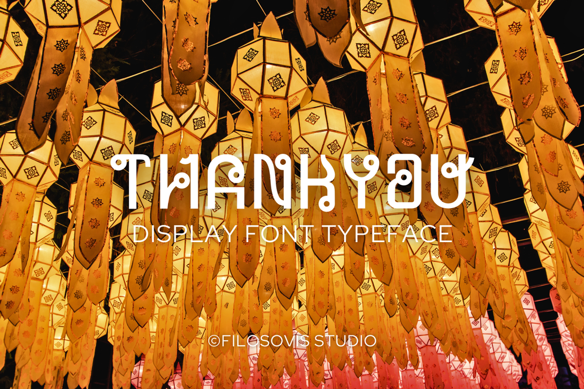 Sawahdikap | Display Font Typeface, a Sans Serif Font by filosovis (Photo 5 of 5)