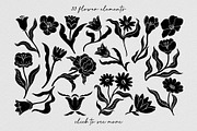 Celestial garden Linocut collection., a Graphic by ElenKoss (Thumbnail 2 of 17)