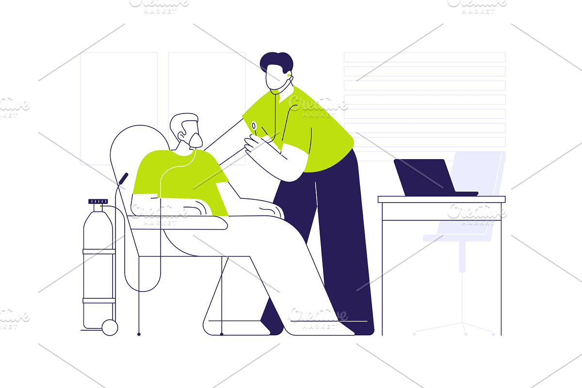 COPD treatment abstract concept, a Healthcare Illustration by Visual Generation