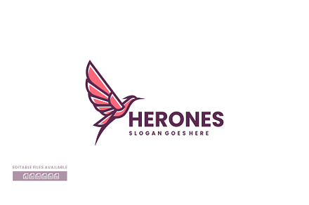 Herones Simple Mascot Logo
