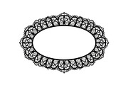 Vintage Lace Oval Frame Bundle, an Illustration by yasushie (Thumbnail 10 of 30)