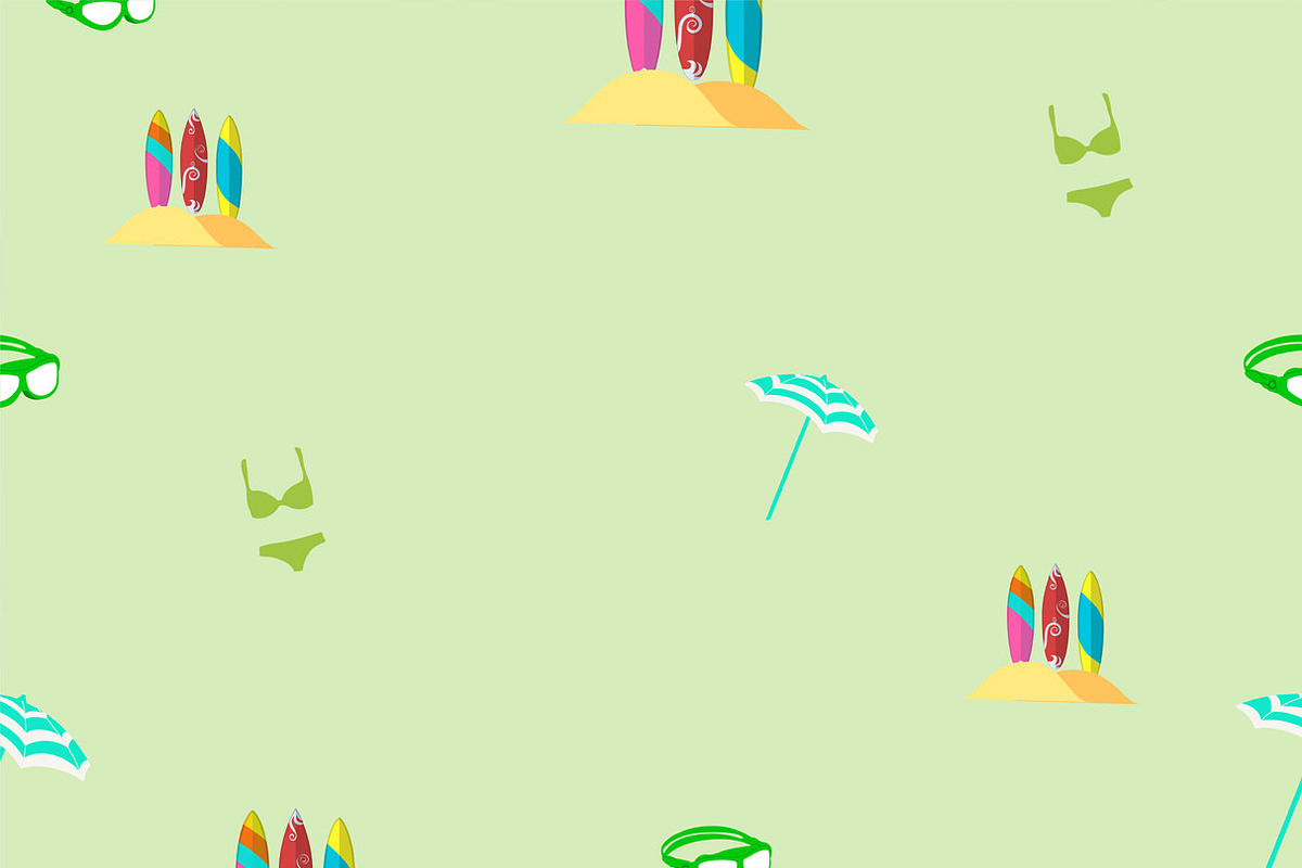 Vector surfing boards and background, a Seasonal Illustration by GreenStockPhotos (Photo 7 of 7)