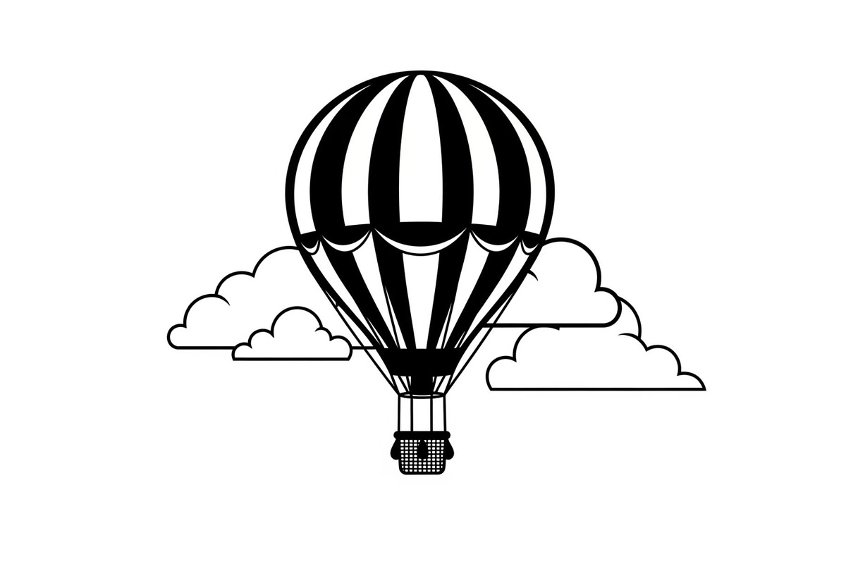 Hot Air Balloon Sky Bundle, an Illustration by yasushie (Photo 7 of 31)