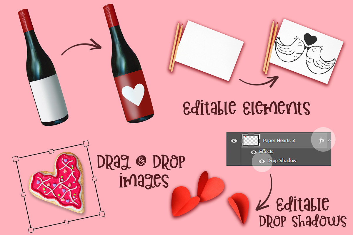 Valentine Scene Creator, a Templates & Theme by Brushed Rose (Photo 5 of 7)