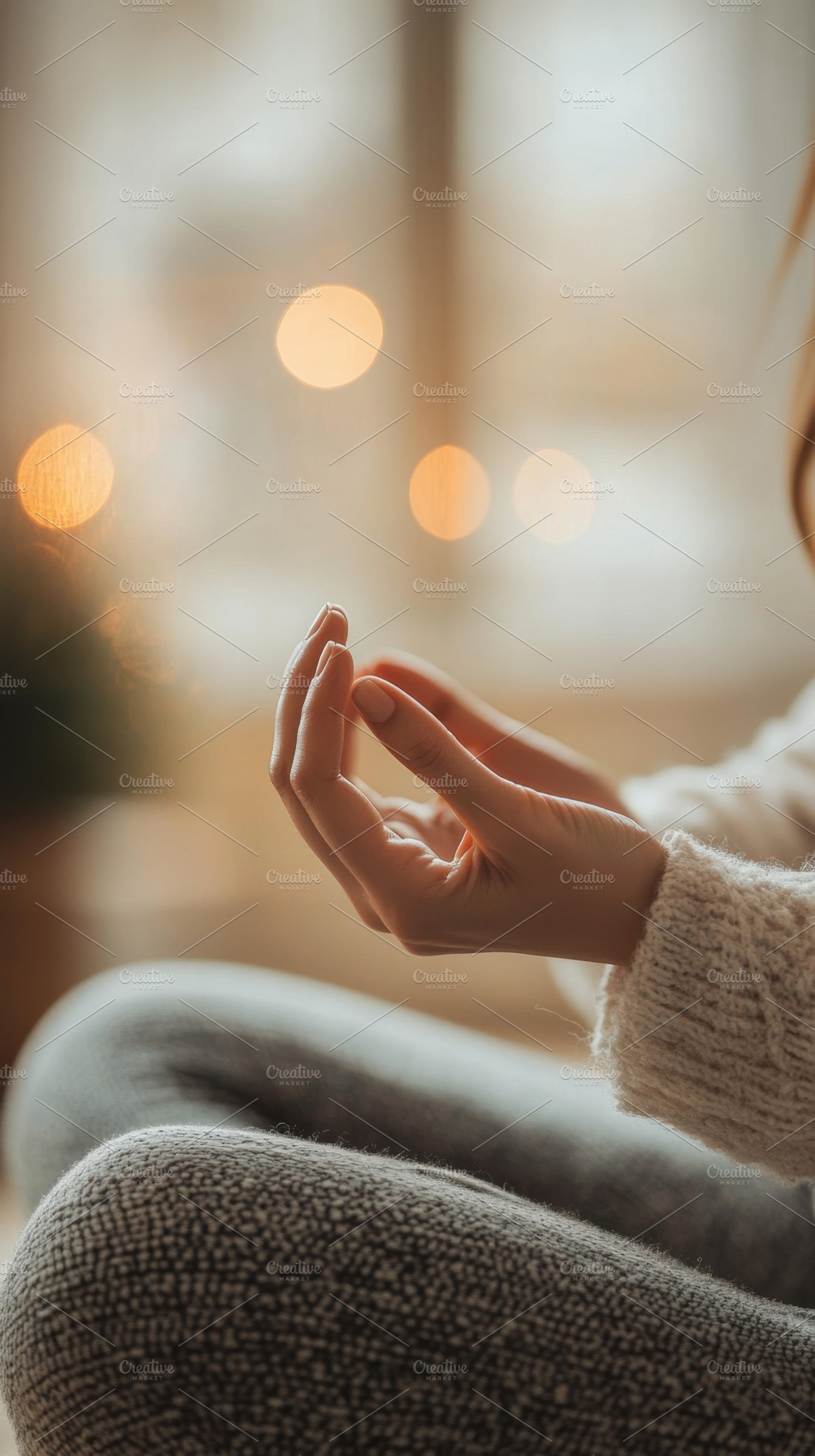 Indoors mindfulness  relaxation, a Photo by Beautiful things