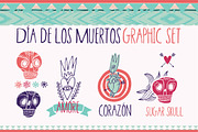 Day of the Dead Graphic set, an Illustration by totokumi (Thumbnail 1 of 3)