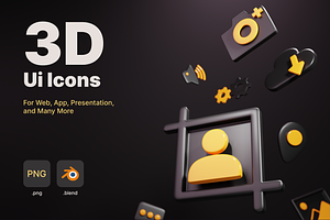 Bumblebees Ui 3D Icons