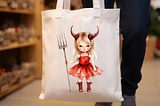 Little Halloween Girl clipart, an Illustration by Rose Art (Thumbnail 7 of 7)