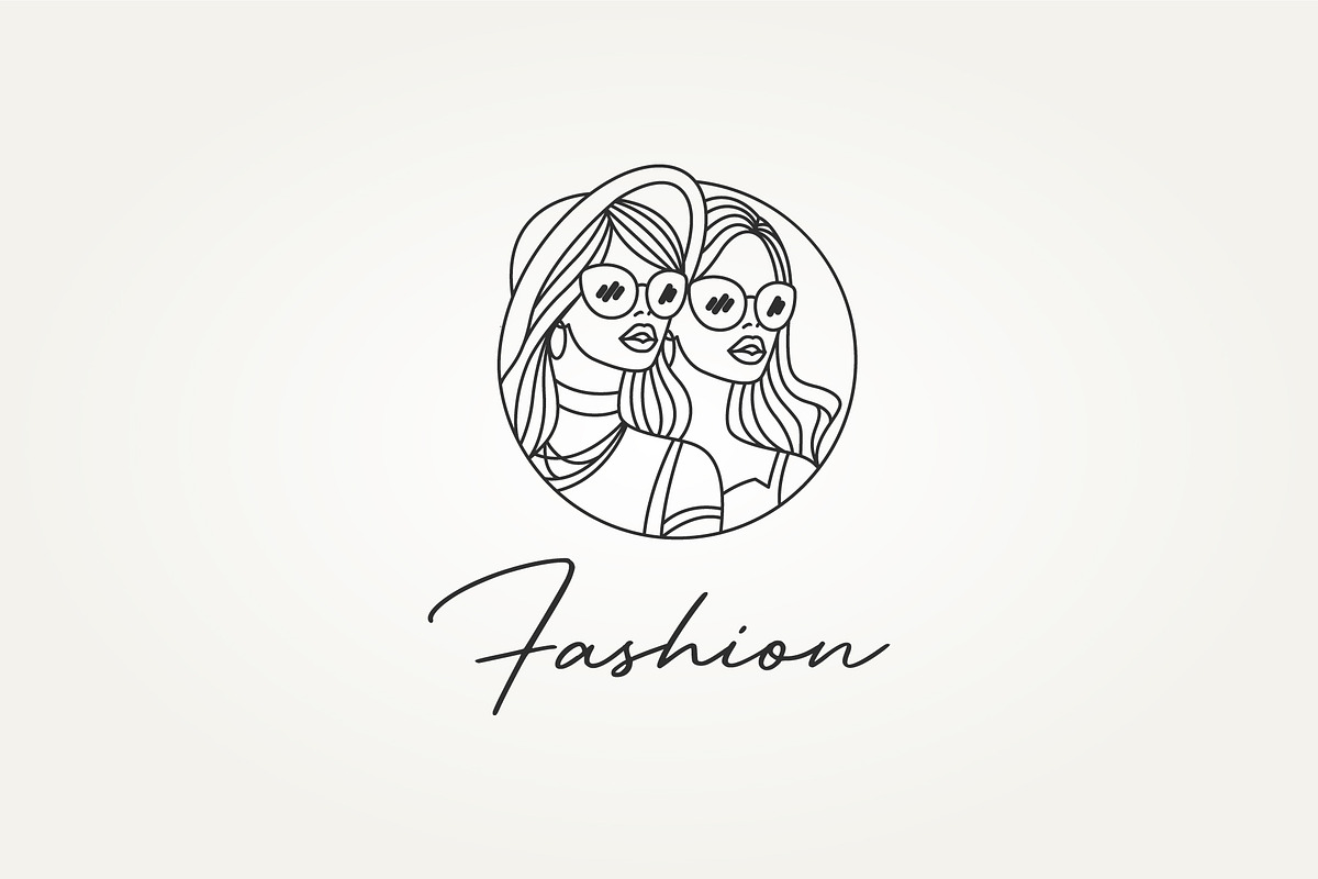 fashion trendy line art icon logo, a Branding & Logo Template by Blazybone (Photo 2 of 2)