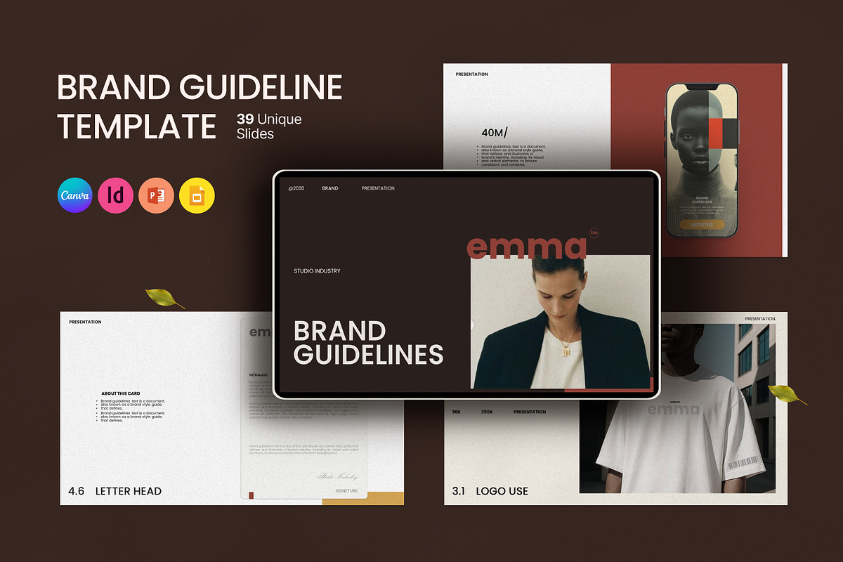 Emma | Brand Guideline Template preview 2