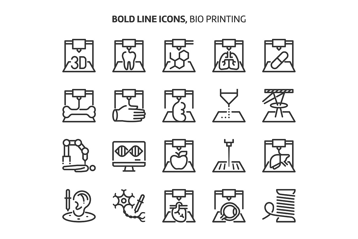 Bold Line Icons, an Outline Icon by Howcolour (Photo 83 of 151)