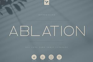 Ablation - Sans Serif Typeface