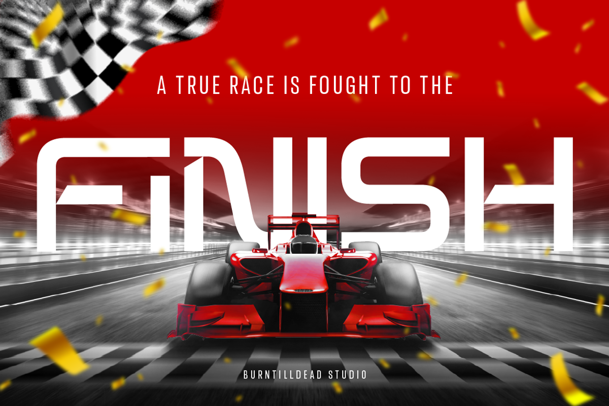 Spotfix - Modern Sport Display Font, a Sans Serif Font by Burntilldead (Photo 12 of 12)