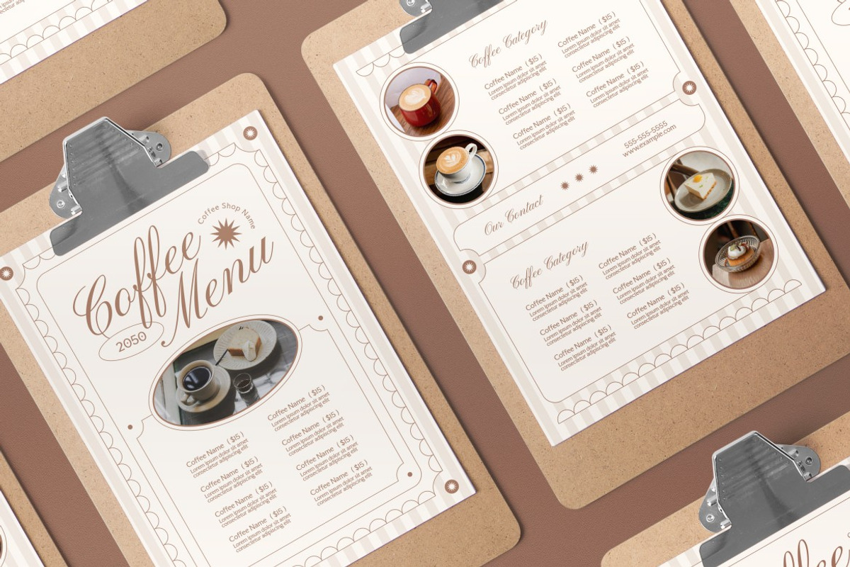 Coffee Shop Food Menu preview 3