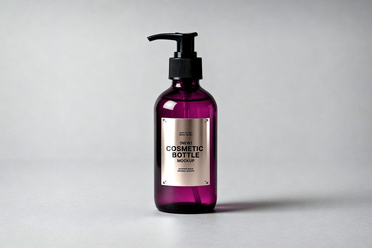 Liquid Soap Bottle Mockup, a Packaging Mockup by Design Squad (Photo 4 of 4)
