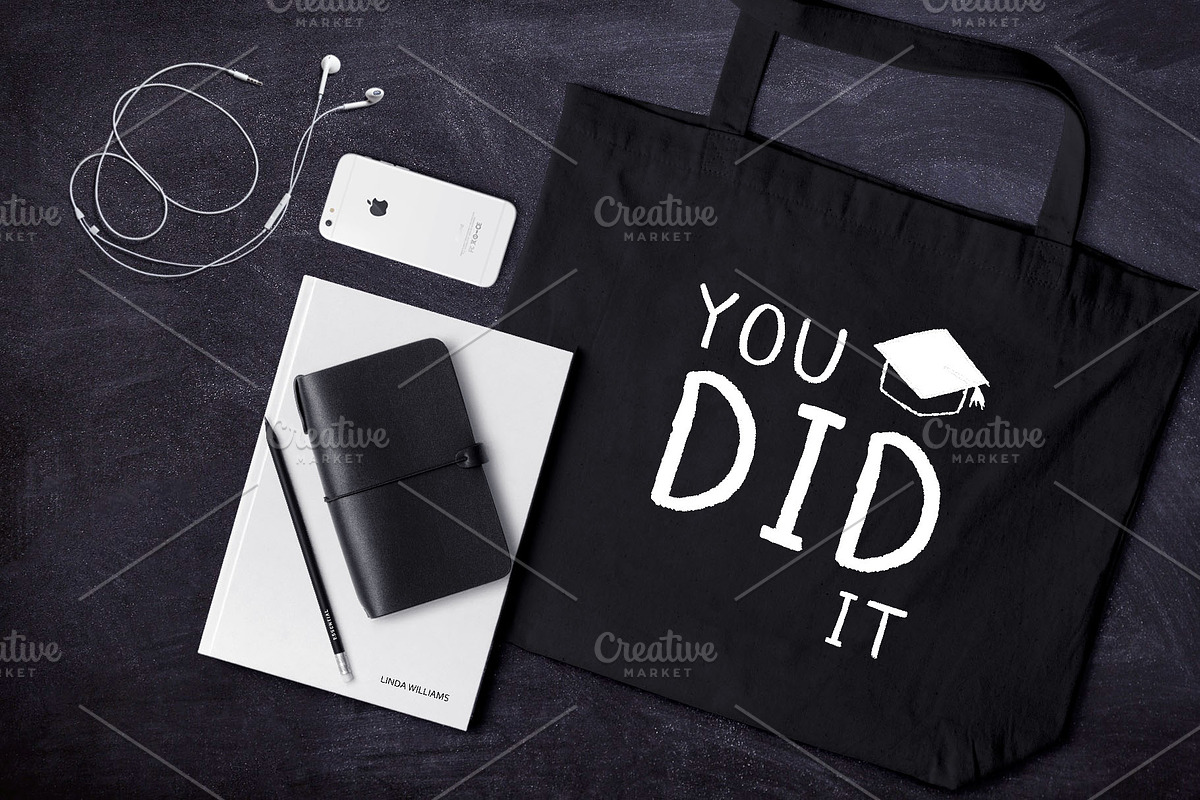 Chalk Font and School Pack, a Sans Serif Font by Nadezda (Photo 12 of 15)