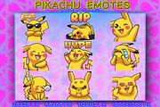 PIKACHU EMOTES TWITCH, an Object Graphic by YUNGMOTS (Thumbnail 1 of 6)
