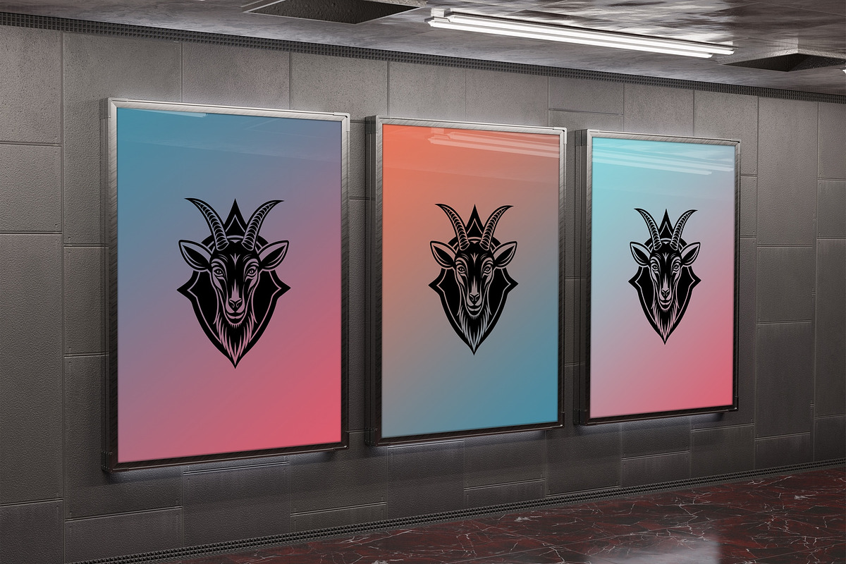 Three Billboards Subway Mockup, an Advertising Mockup by Aban's World (Photo 2 of 2)