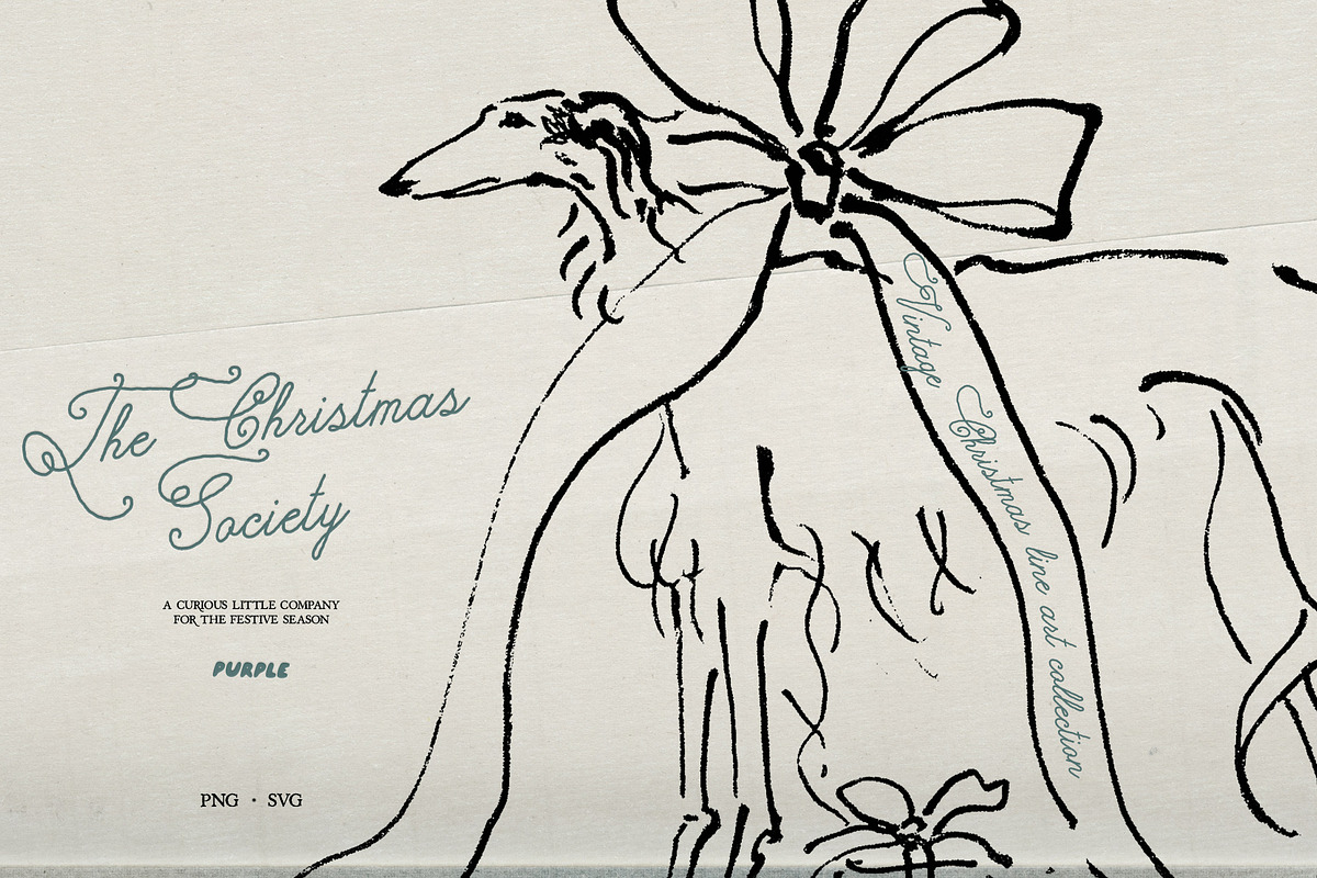 The Christmas Society: Line art, an Object Illustration by Purple (Photo 13 of 13)