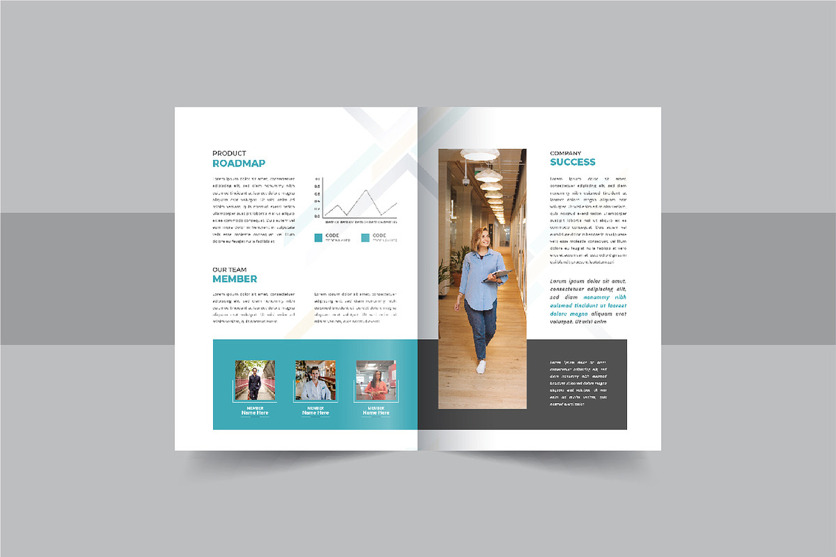 Annual report brochure design layout, a Brochure Template by Pavel_design (Photo 5 of 7)