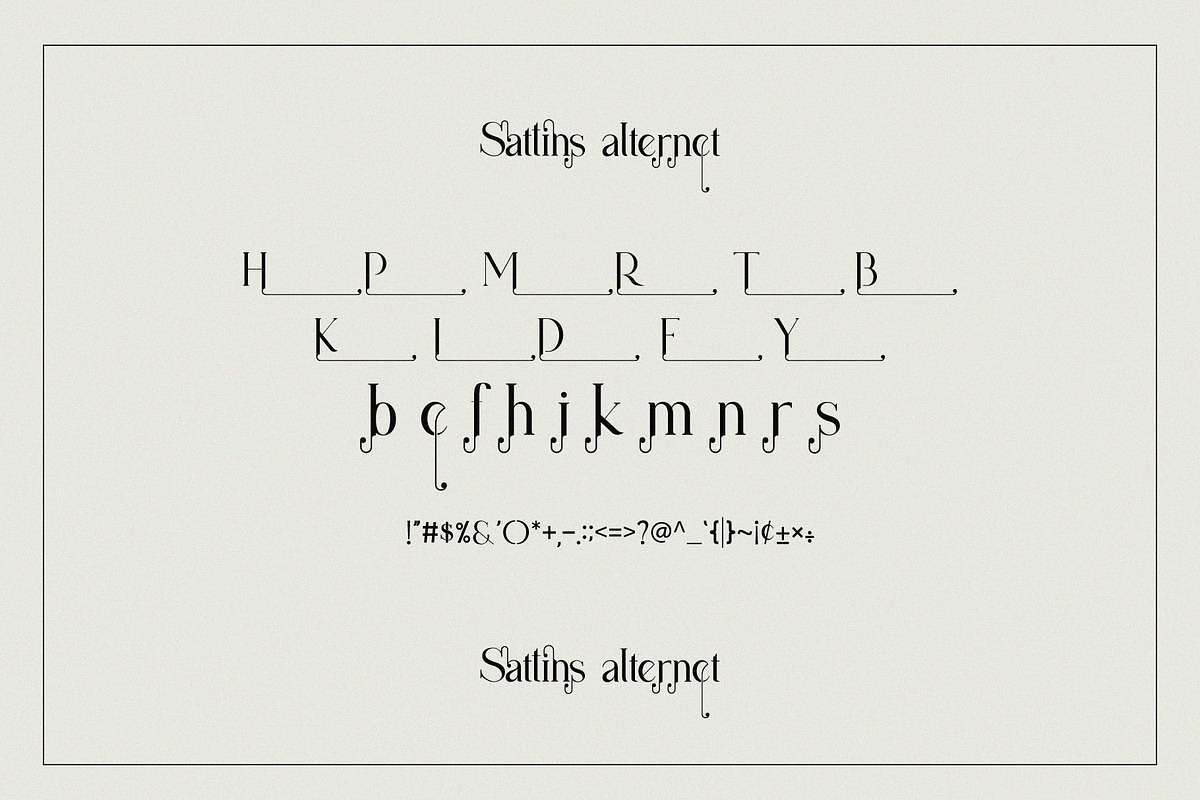 Sattins Ligature Serif Typeface, a Serif Font by Humaira_std (Photo 9 of 13)
