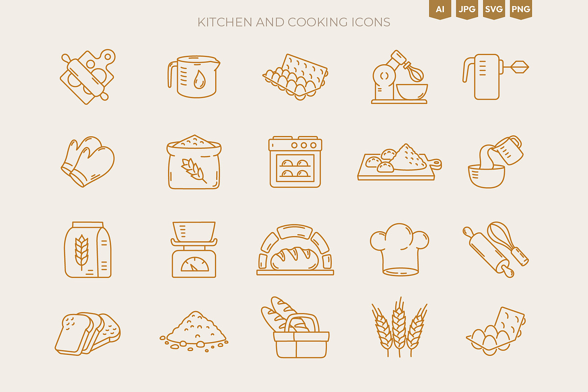 Bakery & Wheat Fields, a Food Illustration by Ilia Design (Photo 5 of 12)