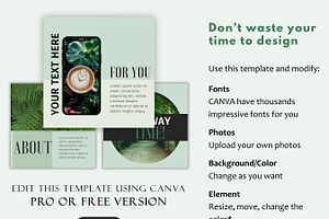 Green Instagram Canva Beauty