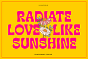 Young Romance - Retro Display Font, a Sans Serif Font by Sronstudio (Thumbnail 2 of 13)