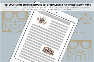 50 Trail Running Icons