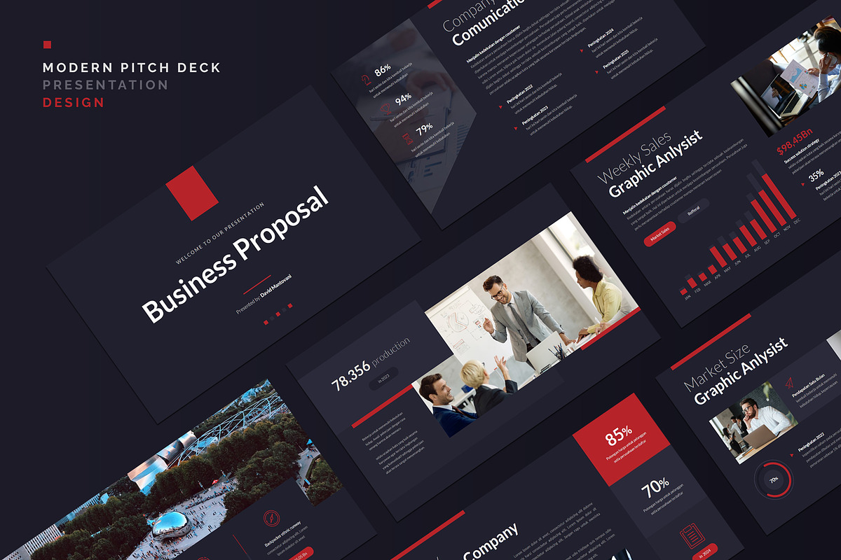Red9 Powerpoint Template, a Presentation Template by Rocketstill (Photo 1 of 5)