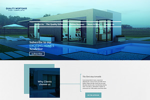 Mortgage Landing Page PSD Template