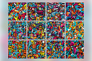 Abstract Graffiti Seamless Pattern, a Pattern Graphic by Forhadx5 (Thumbnail 5 of 11)