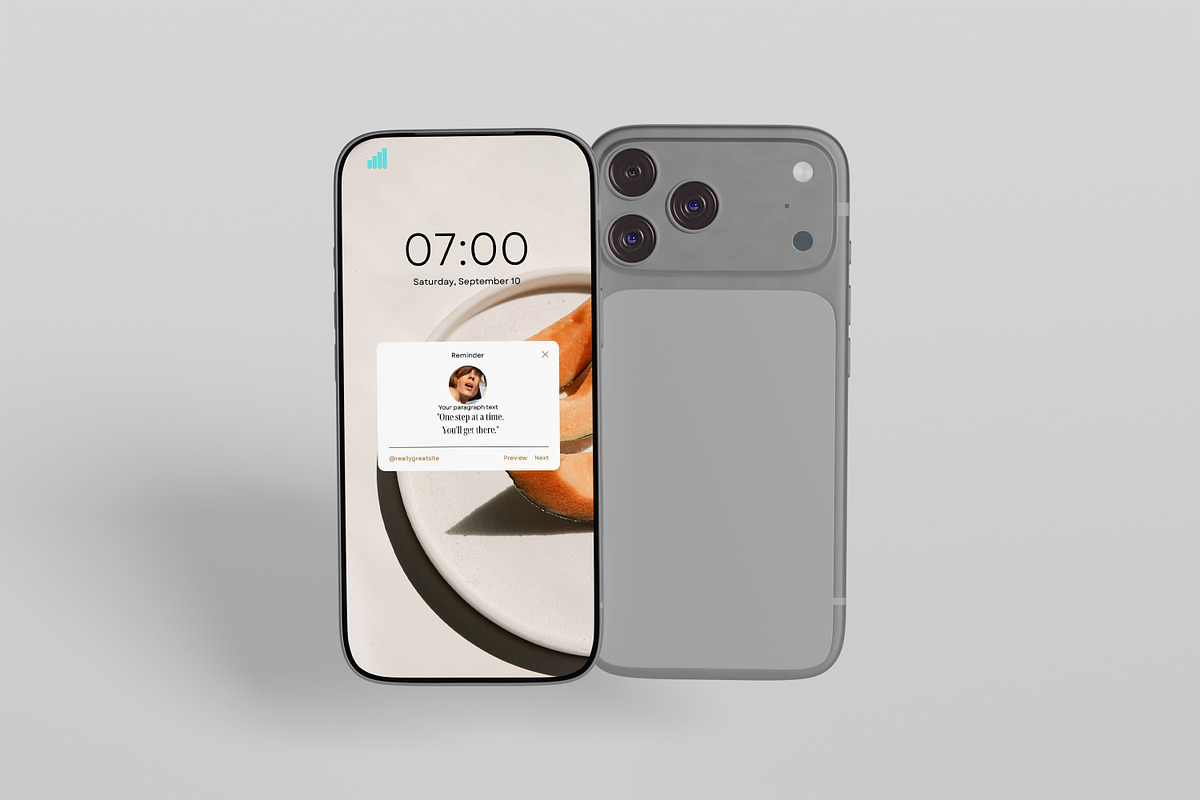 iphone 17 pro, an iPhone Mockup by kebunmockup (Photo 4 of 5)