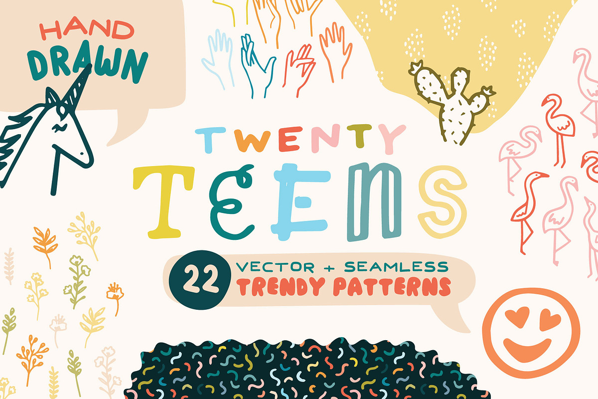 Twenty Teens Trendy Patterns, a Pattern Graphic by Anugraha Design (Photo 1 of 6)