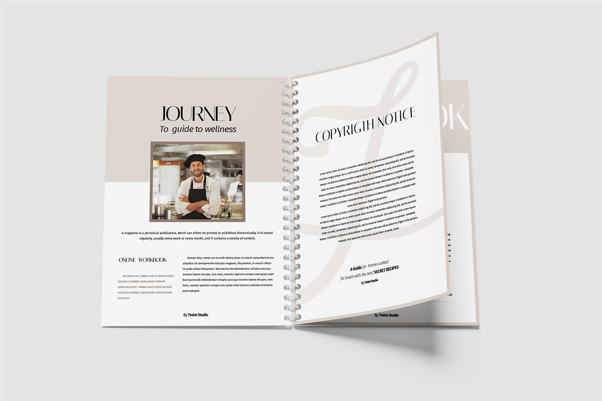 Aesthetic Modern Cook Book Template, a Magazine Template by TMint Play (Photo 5 of 10)